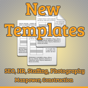 New Proposal Templates SEO, HR, Photography, Manpower, Construction