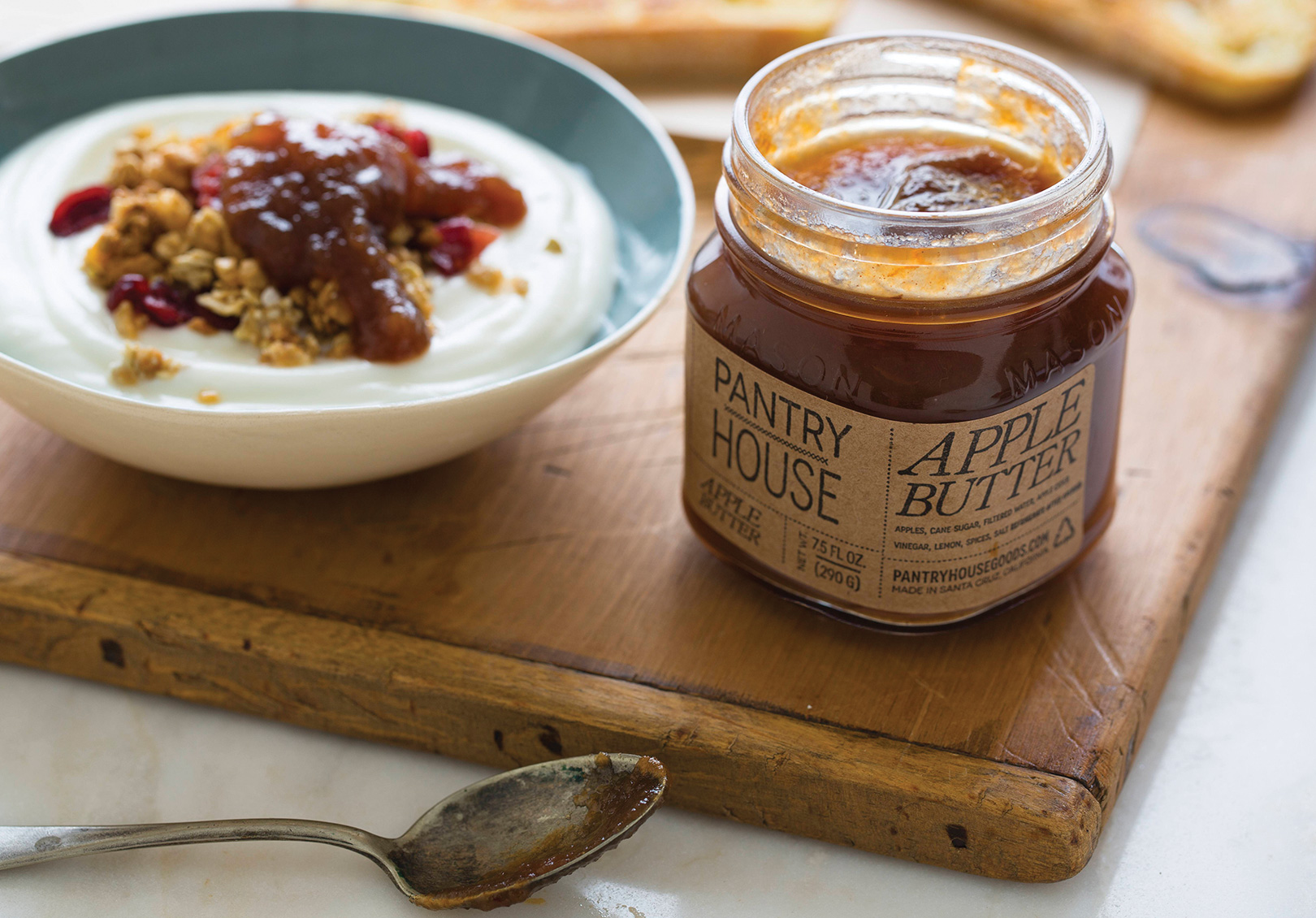 pantry house mustard jam jar package design
